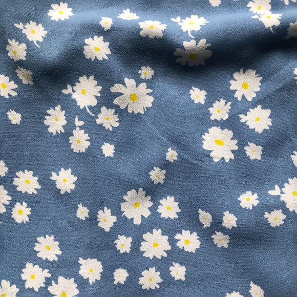 By Together Periwinkle Blue Floral Mini Skirt - Size S - Picture 4 of 9